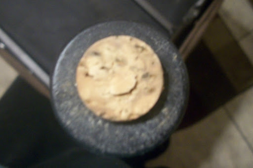 Add a cork circle to avoid scrapes and keep furniture flat on the ground!