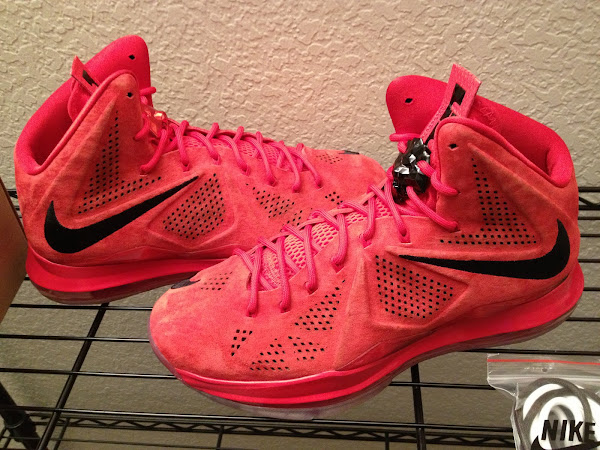 Nike LeBron X EXT 8220Red Suede8221 8211 New Pics amp Video Review
