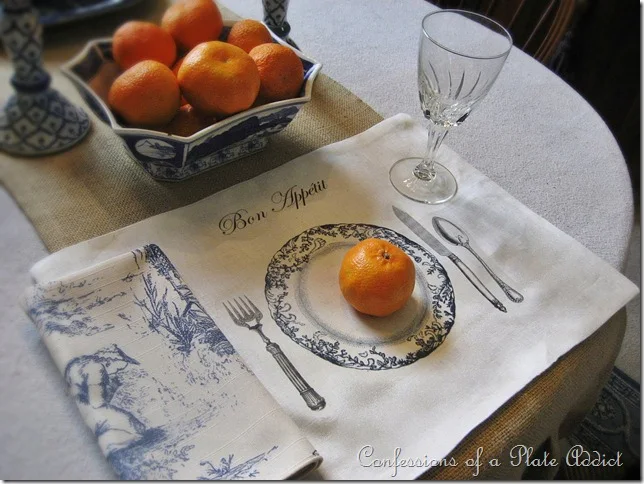 CONFESSIONS OF A PLATE ADDICT DIY Tablescape Placemats