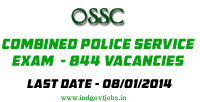 OSSC Combined Police Exam 2014