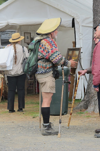 This gentleman knows what to wear to Brimfield.