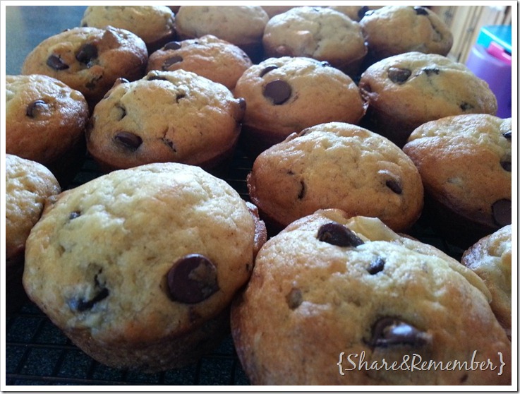 Chocolate Chip Banana Muffins