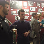 Company Members Brian Stojak and Nick Ward with Theatre Seven Publicist David Rosenberg.