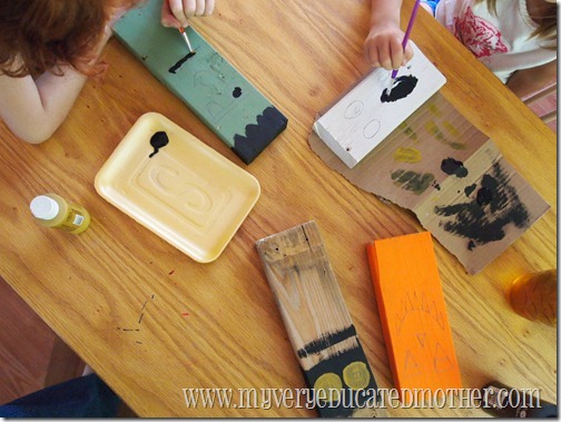 2x4 Halloween decor step 2 www.myveryeducatedmother.com 2x4 Halloween decor step 2