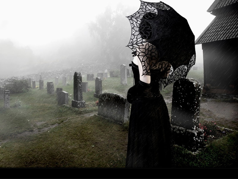 Beauty With Black Umbrella, Death