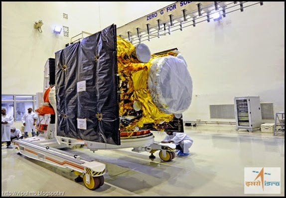 IRNSS-1A Satellite in clean room at Satish Dhawan Space Centre SHAR