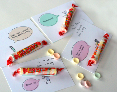 Smarties Valentine’s Day Card Printable by Parent Hacks