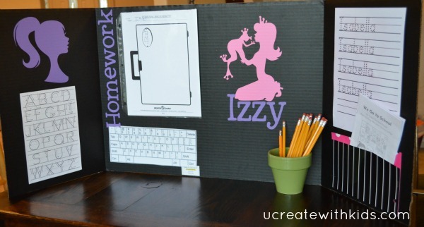 Tri-fold Homework Folder for Girl