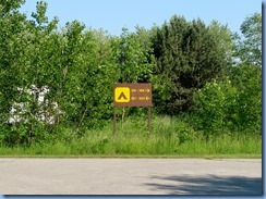 4675 McRae Point Provincial Park campsites sign