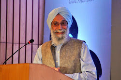 Prof Gurinder Singh Mann makes a point