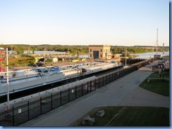 7989 St. Catharines - Welland Canals Centre at Lock 3 - Viewing Platform - Tug SPARTAN with barge SPARTAN II (a 407′ long tank barge) upbound