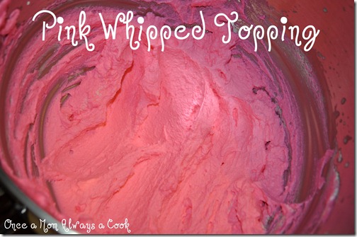 Pink Whipped Topping