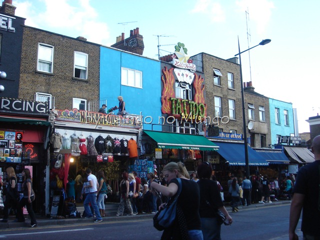 Mercados de rua em Londres na Inglaterra