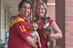 Tara and Kevin adopted these two little ones together because they had become a bonded pair while in boarding. As you can see this family is as intense about their commitment to USC as they are to animal welfare! Tara and Kevin adopted these two little ones together because they had become a bonded pair while in boarding. As you can see this family is as intense about their commitment to USC as they are to animal welfare!