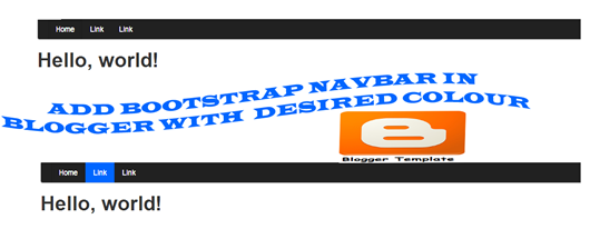 Bootstrap Blogger Navbar Bootstrap Blogger Navbar