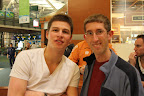 Me with Dutch gold medallist speed skater Sven Kramer at Vancouver airport