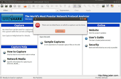 [ubuntu] Wireshark 找不到 interface