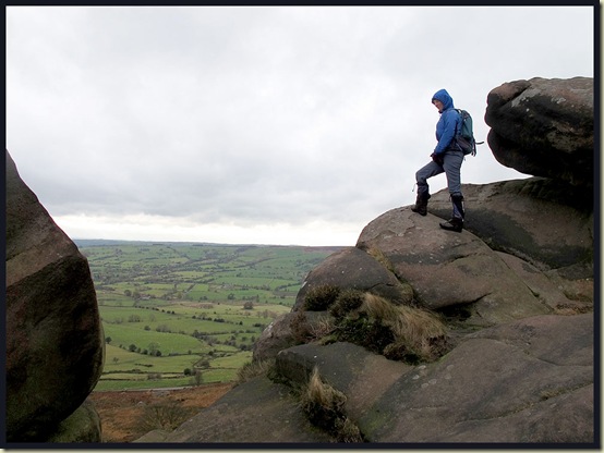 Looking out from The Roaches
