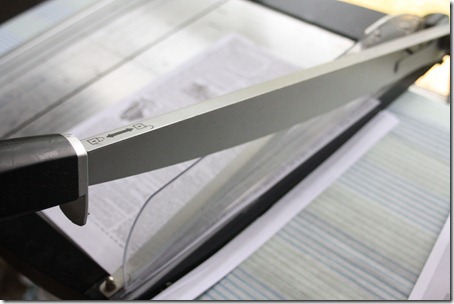 Trimming images with a paper cutter Trimming images with a paper cutter