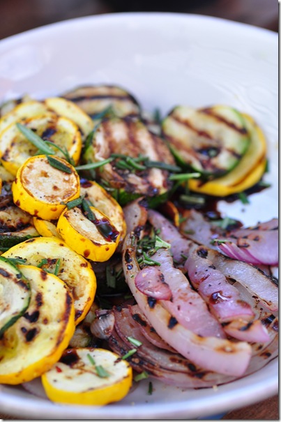 grilled vegetable plate