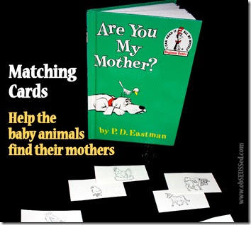 obSEUSSed: Are You My Mother? {Printable Matching Game}