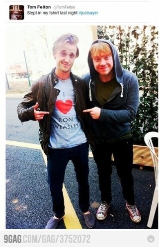 tom felton and rupert grint tom felton and rupert grint