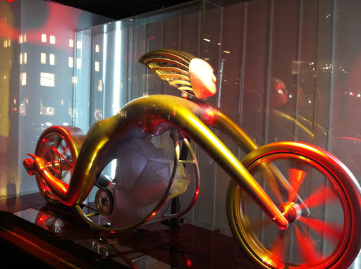 Over at Barney's New York, it was all about Lady Gaga. They set up a Gaga Workshop inside where 25% of the proceeds sold in Gaga's workshop will go towards her Born This Way Foundation. Here, the Gagamachine.