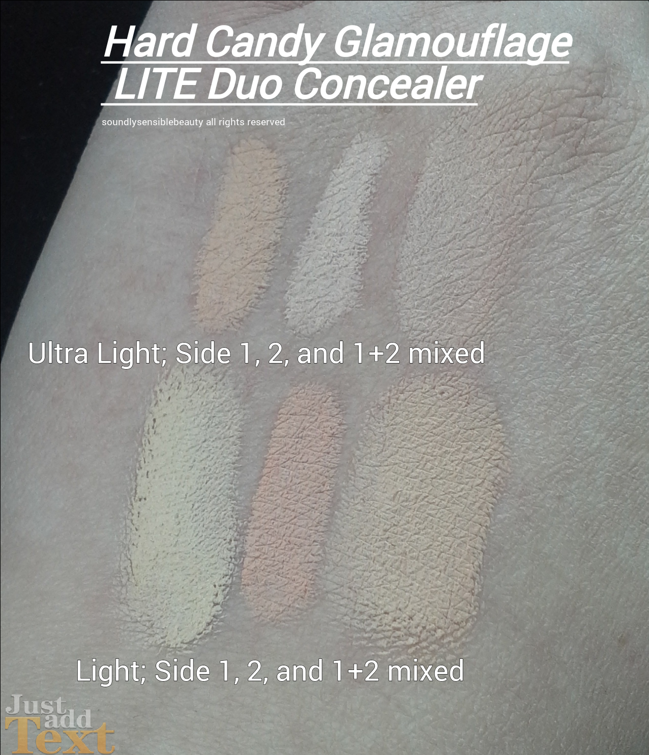 Hard Candy Glamoflauge LITE Concealer Review & Swatches of Shades