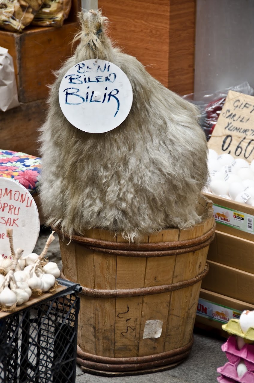 Cheese wrapped in goat skin
