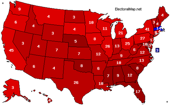 1972 electoral map