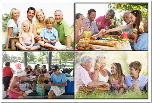 picnic with grandparents