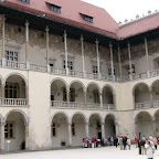 Krakow -     Wawel Castle and Cathedral
This is a place of great significance for the Polish people. The Royal Castle with an armoury and the Cathedral 
are situated on the hill. Polish Royalty and many distinguished Poles are interred in the Wawel Cathe