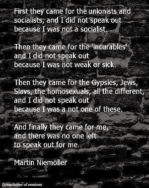 this day in quotes first they came for the communists or was it