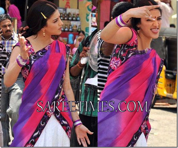 Sruthi_Haasan_Half_Saree