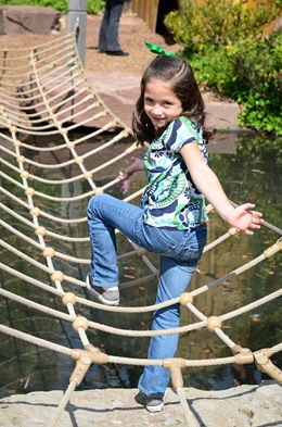 Megan climbing