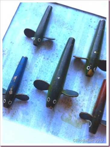 Vintage fish lures. Vintage fish lures.