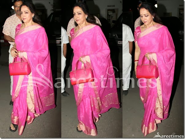 Hema_Malini_Pink_Traditional_Saree Hema_Malini_Pink_Traditional_Saree