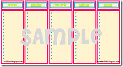 weekly planner chart activities - blank weekly planner chart activities - blank