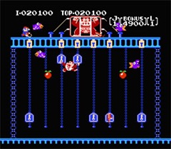 Mario chama uns mil urubus para impedir o resgate de Donkey Kong.