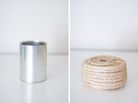 Maritime Vase mit Seil basteln Maritime Vase mit Seil basteln