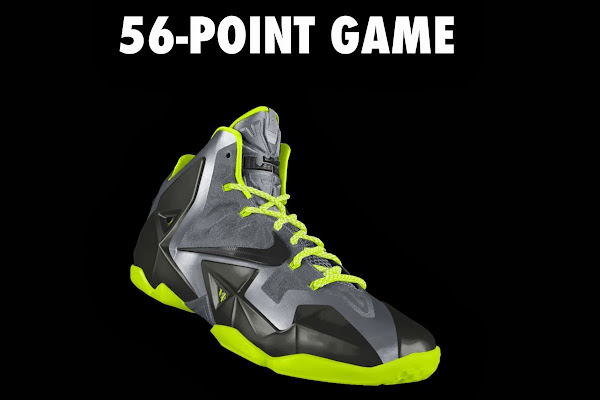 A Decade of Moments  NIKEiD LeBron XI 8220The 56Point Game8221