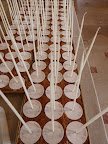 Tapered candles from Creative Candles were used for escort cards. They received 
