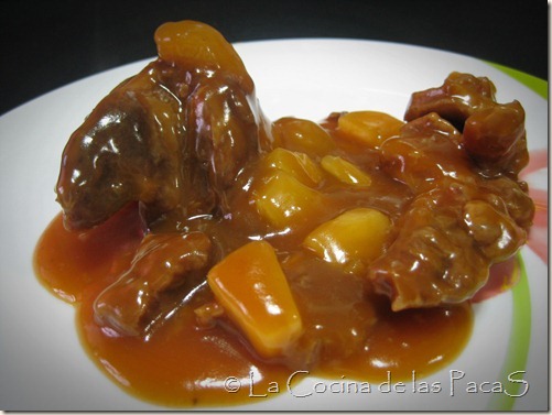 Escalopines de cerdo con piña y salsa agridulce Escalopines de cerdo con piña y salsa agridulce