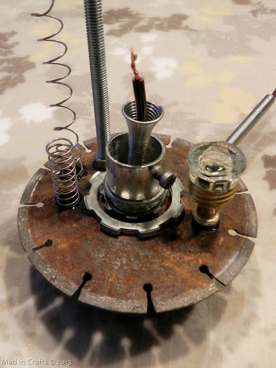 cord actually threaded through the lamp cord actually threaded through the lamp