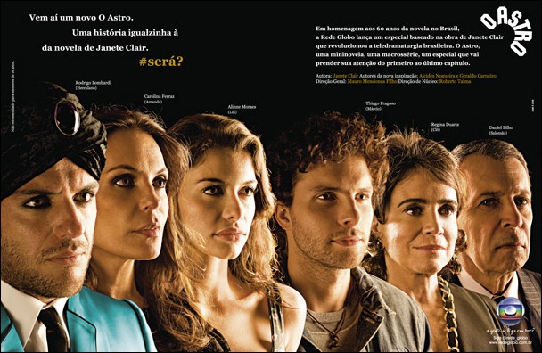 Elenco participa da campanha publicitária nos princiapais jornais e revistas (Foto: Divulgação/ TV Globo)
