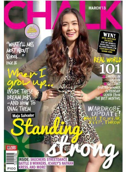 Maja Salvador on Chalk March 2013 cover