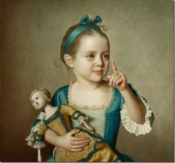 Jean Etienne Liotard, Enfant avec poupée Jean Etienne Liotard, Enfant avec poupée