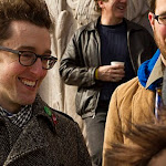 The Chicago Landmark Project, co-coordinated by Brian Golden and Cassy Sanders. June 4 - July 11, 2011. (l to r) Jonathan Green, Brian Stojak. Photo credit: Amanda Clifford.