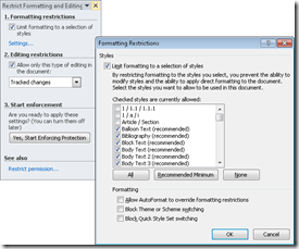 How to Restrict Formatting and Editing Changes to Word Documents