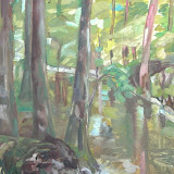 Im Bröhltal. Öl auf Leinwand. 50 x 70 cm. Copyright 2009 by O. Weinreich